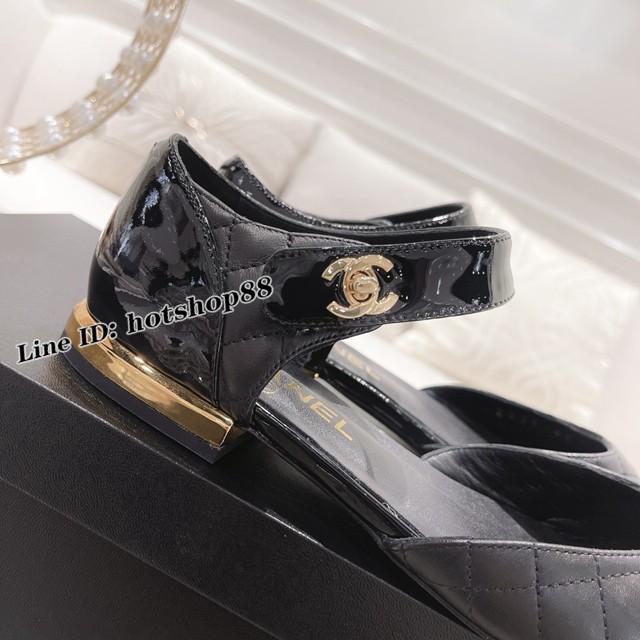 chanel複刻香奈兒21年早秋專櫃新款女士平底單鞋 dx1335